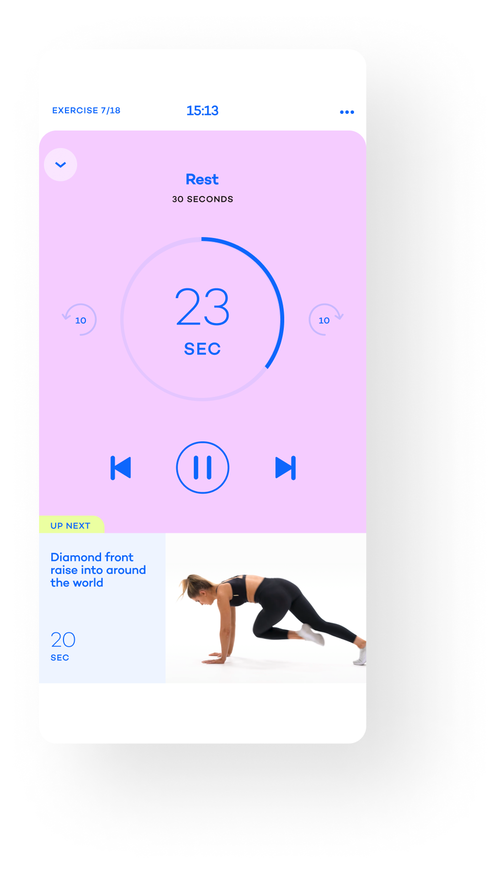 Alive Excercise Rest Screen