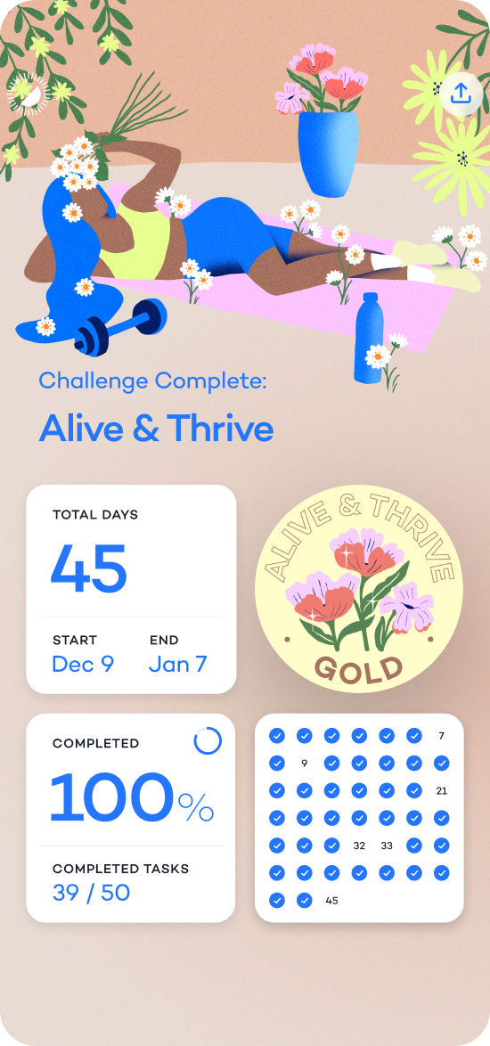 Alive and Thrive Challenge UI
